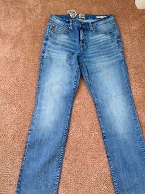 Moon & Shore Men's Slim Straight Jeans — Light Blue